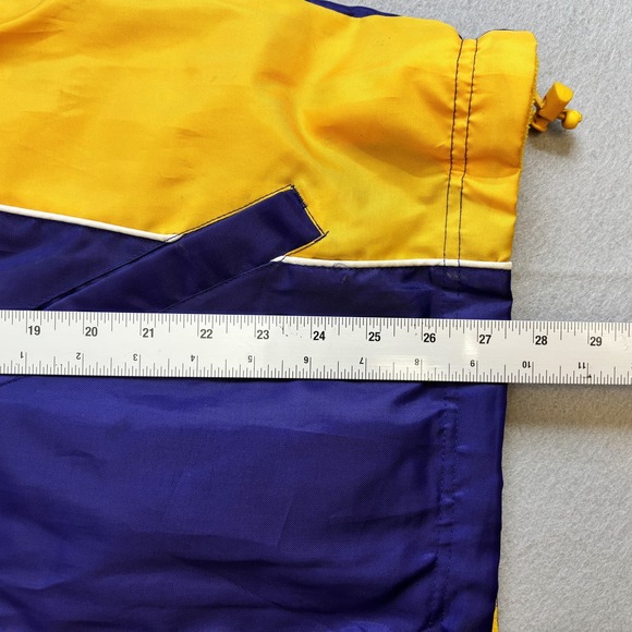 NFL Minnesota Vikings Vest Mens Large Purple Yellow Reversable Jacket Sleeveless - Picture 5 of 10